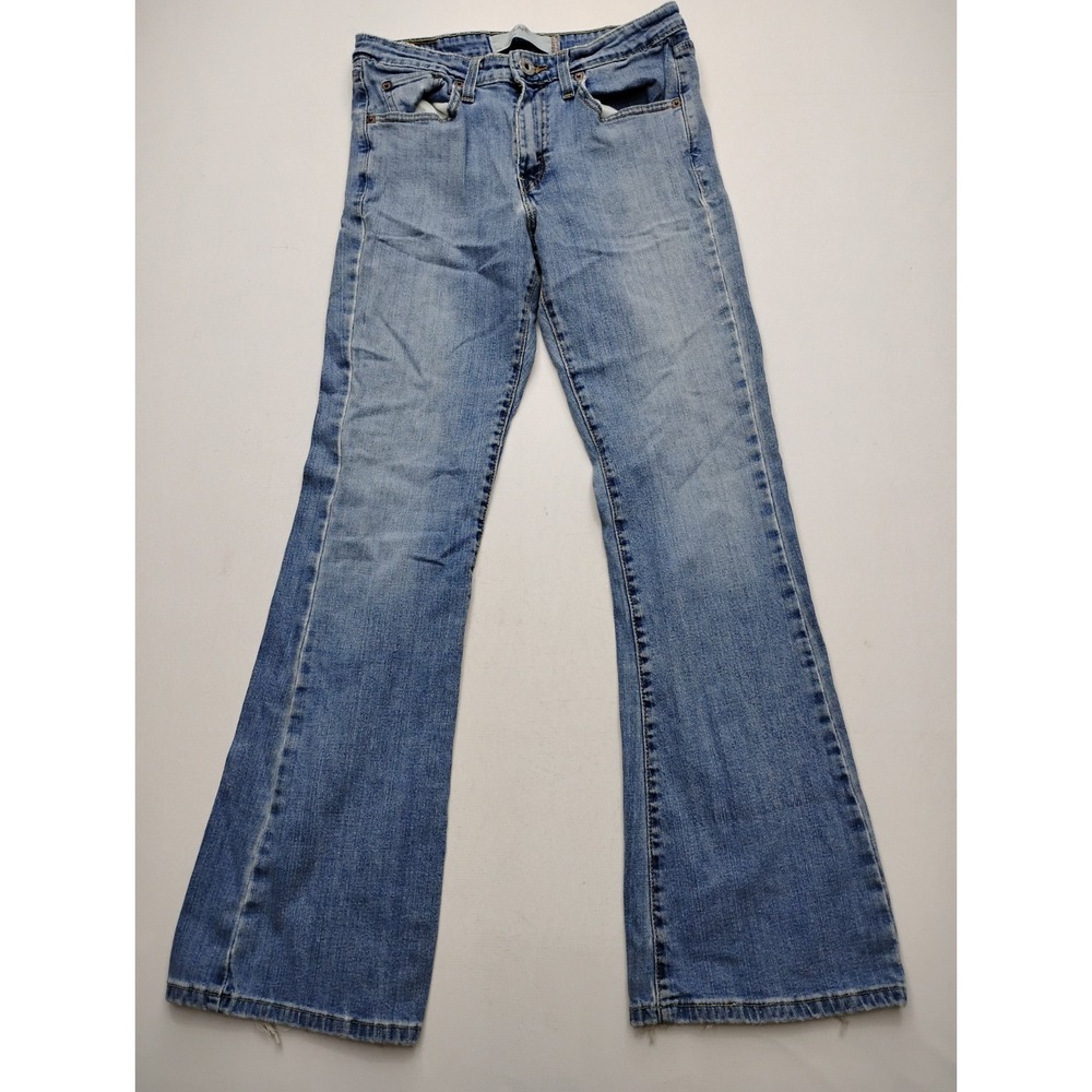 Levis 519 Low Flare Distressed Blue Jeans Womens Size 9M Y2K